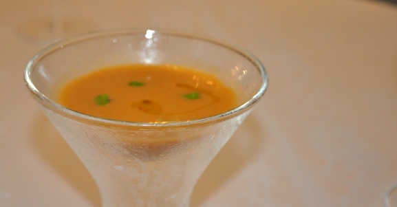 Restaurant Neige d'été - Gaspacho à la marinière