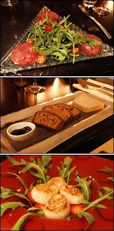 Photo restaurant paris Caffe Minotti - Sushis de Carpaccio de boeuf, Foie gras et Saint-Jacques