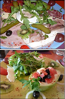 Photo restaurant paris L'Abribus - Assortiment de charcuteries et Avocat Margherita