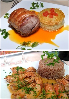 Photo restaurant paris L'Alchimie - Selle d'agneau et Langoustines à la crème