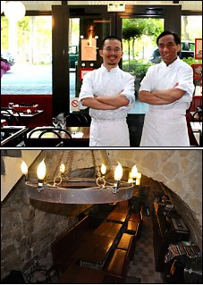 Photo restaurant paris Bibimbap - Deux chefs passionns et une belle cave voute.