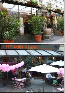 Photo restaurant paris C'est mon plaisir Montparnasse... - Dévanture très végétale
