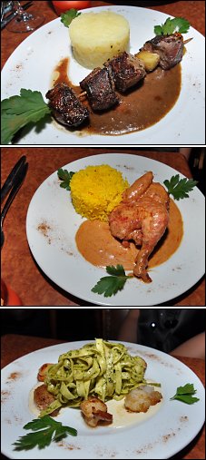 Photo restaurant paris Doudingue - Brochette de magret de canard, demi-coquelet tandoori...