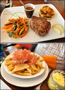 Photo restaurant paris Le Cru Rollin - Pavé de Rumsteack et Penne à la crème de morilles