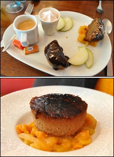 Photo restaurant paris Le Cru Rollin - Café gourmand et fondant à la chataigne