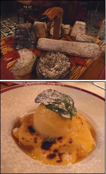 Photo restaurant paris Léo le Lion - Incroyable plateau de fromage de chèvre du Berry et Sabayon de Clémentine irrésistible