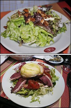 Photo restaurant paris La Vache au Comptoir - Petite salade de St Marcelin au magret fumé...