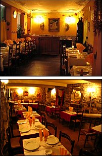 Photo restaurant paris Don Quichotte - Salle du haut tamisée<br>et la salle en cave du bas