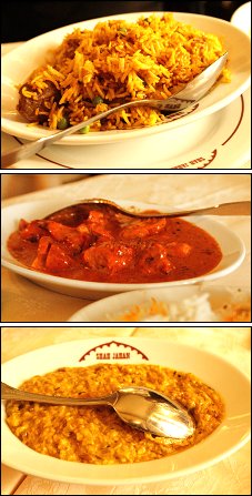 Photo restaurant paris Shah Jahan - Byriani au mouton, butter Chicken<br>et caviar d'aubergine