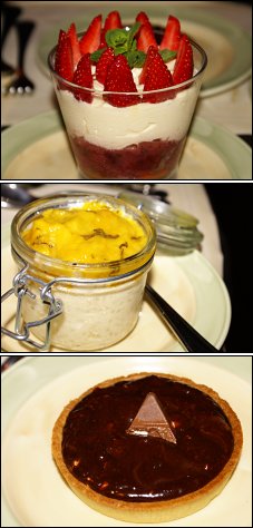 Photo restaurant paris Sous-Rire - Les desserts : un régal pour les yeux<br>et les papilles...